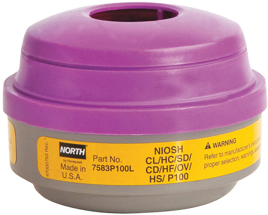 North Organic Vapor and Acid Gas Cartridge Filter Combo 7583P100