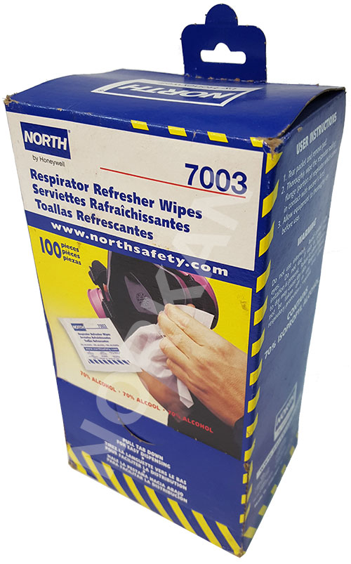 North Respirator Refresher Wipes 7003